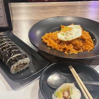Dae Bak - Tonkatsu Roll and Pork Belly Kimchi Fried Rice - Korean Near Me - Santa Clara, California