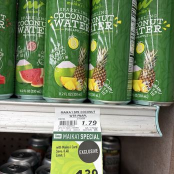 Foodland - Sparkling coconut  water with pineapple - Grocery Near Me - Mililani, Hawaii