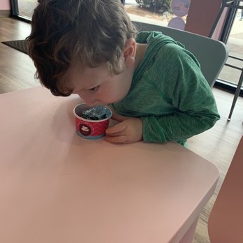 Smallcakes A Cupcakery - The Cookie Monster ice cream. Our boy loved it. - Cupcakes Near Me - Colorado Springs, Colorado