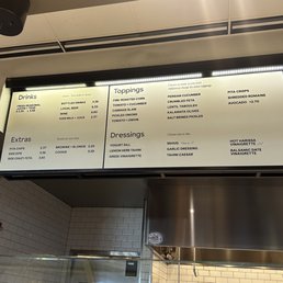 Menu as of February 2023 Menu as of February 2023
