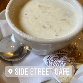 Side Street Cafe - Clam chowder - American Near Me - Bar Harbor, Maine Side Street Cafe - Clam chowder - American Near Me - Bar Harbor, Maine