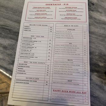 The Press Room - Cocktail menu - Lounges Near Me - New Orleans, Louisiana The Press Room - Cocktail menu - Lounges Near Me - New Orleans, Louisiana