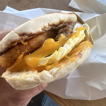 Muffin Can Stop Us - Sausage Redemption Impossible Vegan Sausage Patty On The Side (1PC) Hash Brown On The Side (1PC) - Breakfast & Brunch Near Me - Los Angeles, California