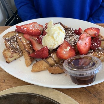Milkweed - Nutella + strawberry French toast - New American Near Me - Boston, Massachusetts Milkweed - Nutella + strawberry French toast - New American Near Me - Boston, Massachusetts