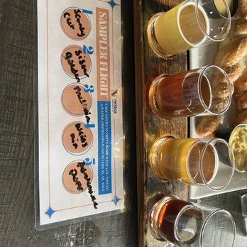 Vintage Brewing - Flight of beer - Brewpubs Near Me - Sauk City, Wisconsin