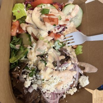 Twisted Meats - Beef and Lamb rice box - Mediterranean Near Me - Thousand Oaks, California Twisted Meats - Beef and Lamb rice box - Mediterranean Near Me - Thousand Oaks, California