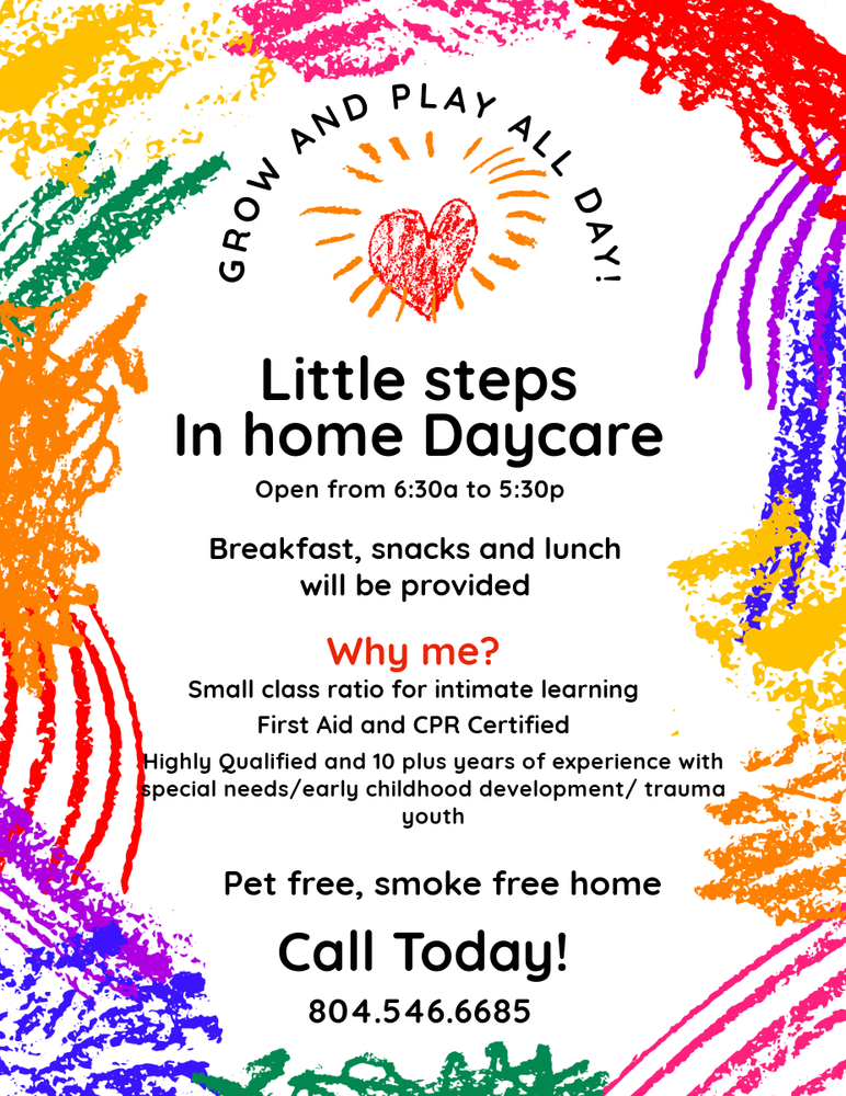 Little Steps In Home Daycare - childcare center in Midlothian, VA
