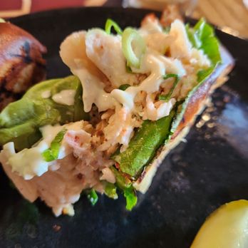 Buck & Honeys-Mount Horeb - Close-up of lobster roll - New American Near Me - Mount Horeb, Wisconsin