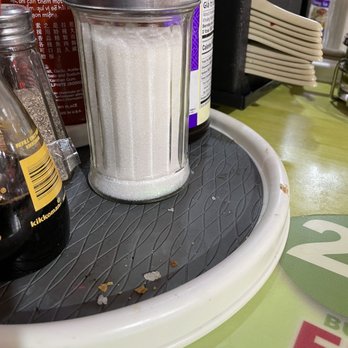 Bistro B - Pho spoons were all dirty, food particles left on table. Right when we sat down. - Vietnamese Near Me - Dallas, Texas