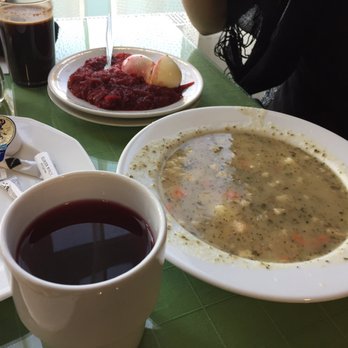 Bar Mleczny Rusałka - Amazing beet salad and another kind of soup. - Milk Bars Near Me - Warszawa, Massachusetts