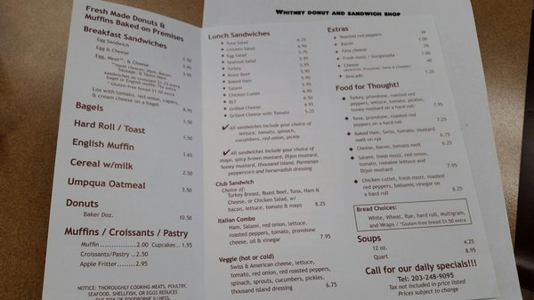 Menu photo 6 Whitney Donut and Sandwich Shop Hamden, CT Menu photo 6 Whitney Donut and Sandwich Shop Hamden, CT
