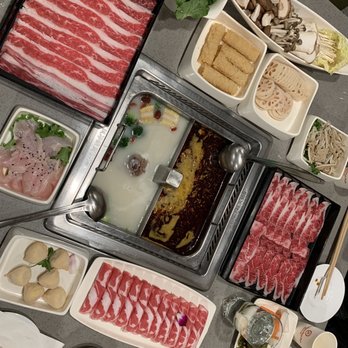 Haidilao Hotpot Flushing - Spicy and pork bone broths, and the goodies! - Hot Pot Near Me - Flushing, New York