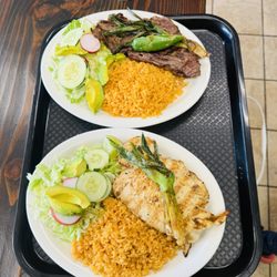 Molcajete Mexican Grill - Carne Azada Platillo and Pollo Azado Platillo