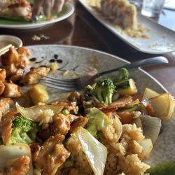 Umami Sushi - Grilled Chicken Teriyaki with Fried Rice, Crunch Munch roll