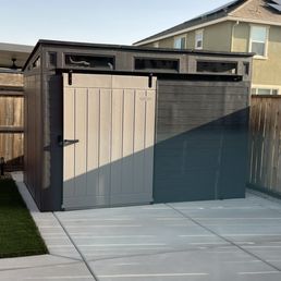 Suncast Modernist 10 ft x 7 ft. Sliding Door Storage Shed from Costco