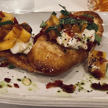 Willi's Wine Bar - A close up of the peach bruschetta - Wine Bars Near Me - Santa Rosa, California Willi's Wine Bar - A close up of the peach bruschetta - Wine Bars Near Me - Santa Rosa, California
