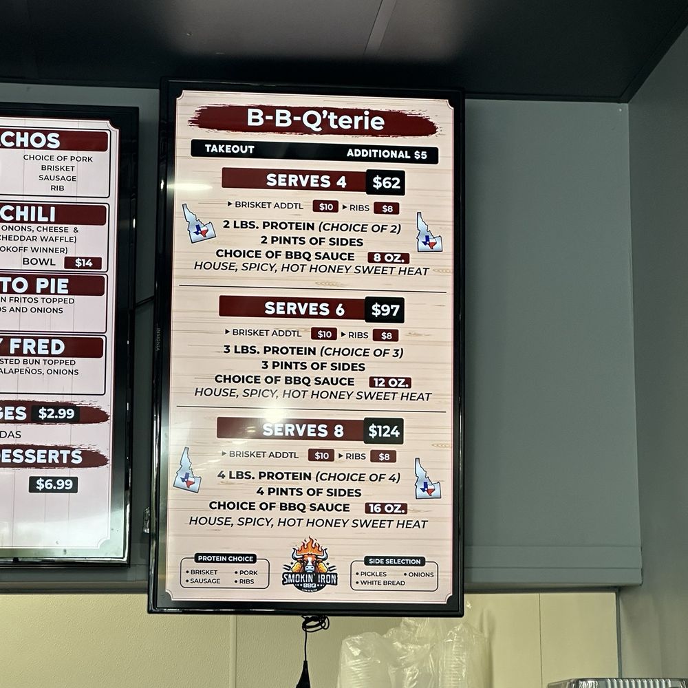 Smokin Iron - Menu - Barbeque Near Me - Meridian, Idaho Smokin Iron - Menu - Barbeque Near Me - Meridian, Idaho