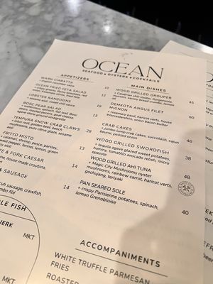 Menu photo 1 Ocean Birmingham, AL