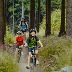 Breckenridge Ski & Sport - Kids riding on trail