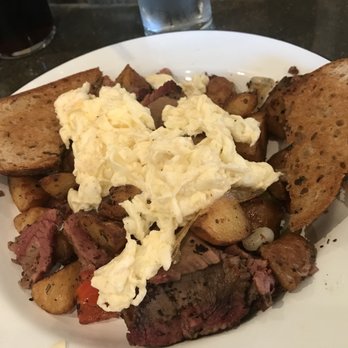 Batch & Brine - Pastrami Hash w/ scrambled egg whites & rye toast - $14 - Burgers Near Me - Lafayette, California Batch & Brine - Pastrami Hash w/ scrambled egg whites & rye toast - $14 - Burgers Near Me - Lafayette, California