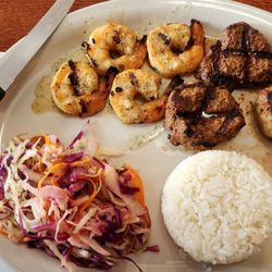 Black Sea Grill - Beef and shrimp kebabs
