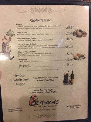 Menu photo 6 Seabra Marisqueira Newark, NJ