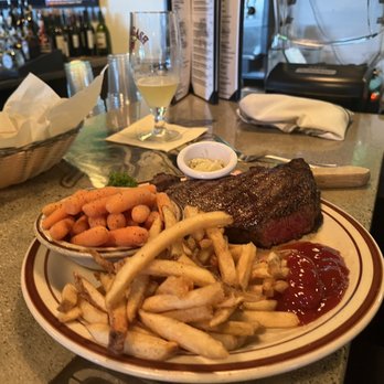 The Steakhouse - Steak with fries and carrots. - Steakhouses Near Me - Wells, Maine The Steakhouse - Steak with fries and carrots. - Steakhouses Near Me - Wells, Maine