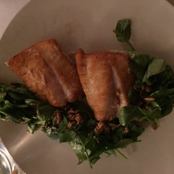 Restaurant Beck - Rock fish with oxalis - New American Near Me - Depoe Bay, Oregon