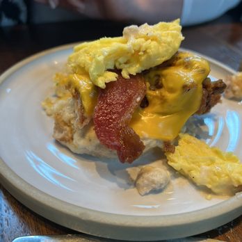 Yardbird - The Biscuit & Gravy!! Not much gravy but they said they enjoyed it!! - Southern Near Me - Dallas, Texas Yardbird - The Biscuit & Gravy!! Not much gravy but they said they enjoyed it!! - Southern Near Me - Dallas, Texas