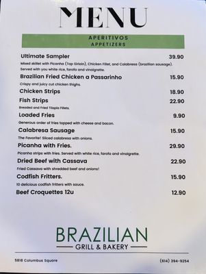 Menu photo 7 Brazilian Grill & Bakery Columbus, OH