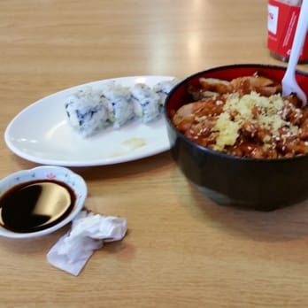 Samurai Kitchen - Chicken bowl & brown rice with ca rolls. - Japanese Near Me - Corona, California Samurai Kitchen - Chicken bowl & brown rice with ca rolls. - Japanese Near Me - Corona, California