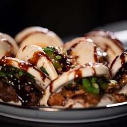 The Dusty Lounge - Bao Sliders available with your choice of pork, beef or mushroom
