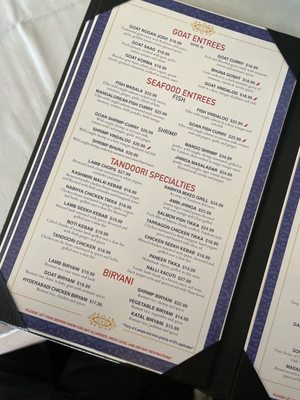Menu photo 8 Nabhya Indian Restaurant Kew Gardens, NY