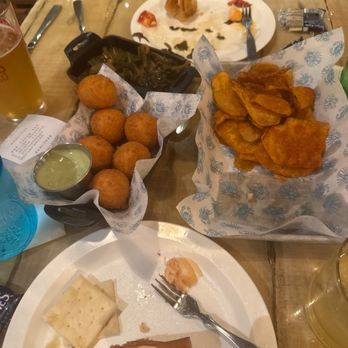 Peacemaker Lobster and Crab - Hush puppies, collard greens, lobster roll - Seafood Near Me - Saint Louis, Missouri Peacemaker Lobster and Crab - Hush puppies, collard greens, lobster roll - Seafood Near Me - Saint Louis, Missouri