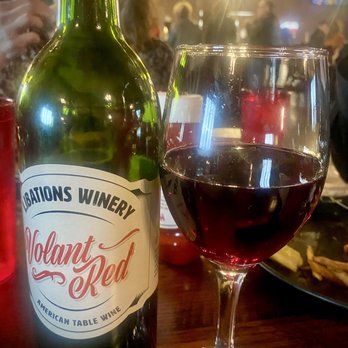 Libations Winery - Glass of Volant Red wine - Wineries Near Me - Mercer, Pennsylvania