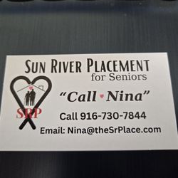 Sun River Placement for Seniors business card