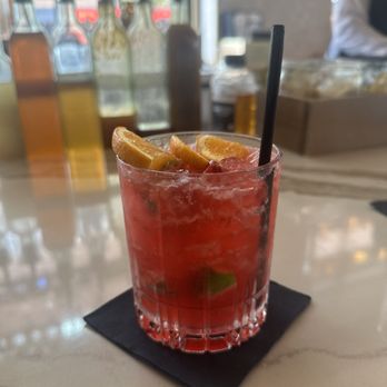 Fogo de Chão - Strawberry Hibiscus Caipirinha - Brazilian Near Me - Reston, Virginia Fogo de Chão - Strawberry Hibiscus Caipirinha - Brazilian Near Me - Reston, Virginia