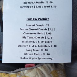 Geronimo's Bakery & Burgers - Back of Menu as of 12/15/2022