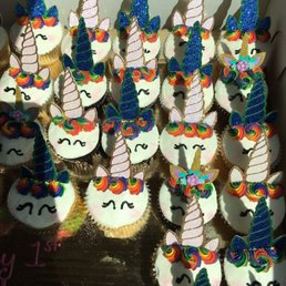 Unicorn cupcakes from Flour and Sugar cakery