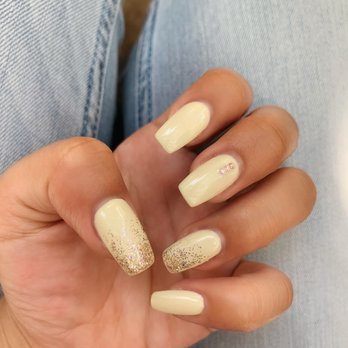 Joy Nails & Spa - Pastel yellow nails - Nail Salons Near Me - Oceanside, California