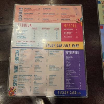 Menu photo 1 Tecalitlan Chicago, IL