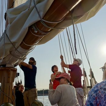 Schooner Eastwind - You can volunteer to help hoist the sails, but no discount for all your work! - Boat Charters Near Me - Boothbay Harbor, Maine Schooner Eastwind - You can volunteer to help hoist the sails, but no discount for all your work! - Boat Charters Near Me - Boothbay Harbor, Maine