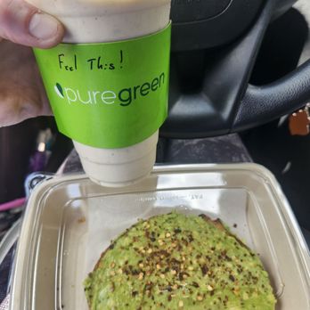 Pure Green - Banana Nut Smoothie and Classic Avocado Toast - Juice Bars & Smoothies Near Me - Cape Coral, Florida Pure Green - Banana Nut Smoothie and Classic Avocado Toast - Juice Bars & Smoothies Near Me - Cape Coral, Florida
