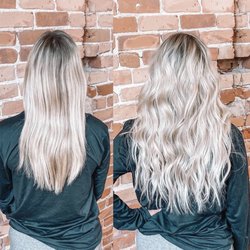 Janelle Jared - Baby lights, root smudge, and two rows of hand tied extensions
