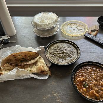 Aha South Indian Cuisine - Lamb saag, garlic naan, cauliflower & potato masala - Desserts Near Me - Bear, Delaware Aha South Indian Cuisine - Lamb saag, garlic naan, cauliflower & potato masala - Desserts Near Me - Bear, Delaware