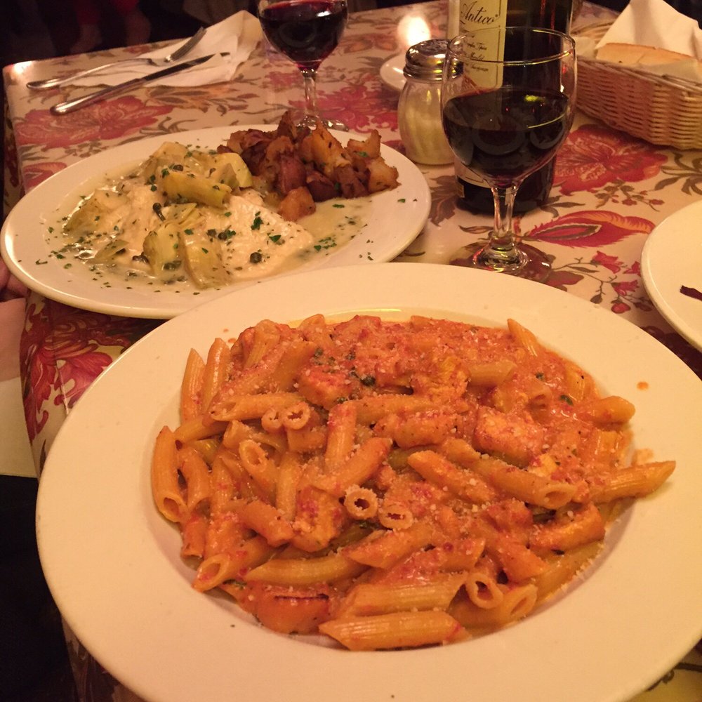 Margherita's - Penne vodka and chicken piccata - Pizza Near Me - Hoboken, New Jersey Margherita's - Penne vodka and chicken piccata - Pizza Near Me - Hoboken, New Jersey