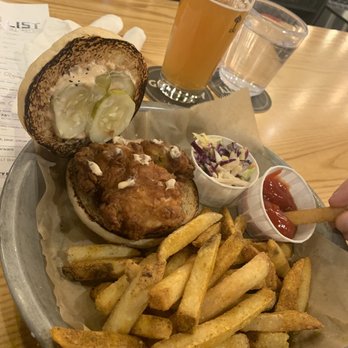 Good City Brewing - Chicken Sandwich + seasoned fries - Breweries Near Me - Milwaukee, Wisconsin Good City Brewing - Chicken Sandwich + seasoned fries - Breweries Near Me - Milwaukee, Wisconsin