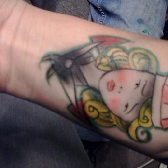 JAZ DAVIS ARTWORKS - Airbrushed faux tattoo. - Graphic Design Near Me - Kyle, Texas