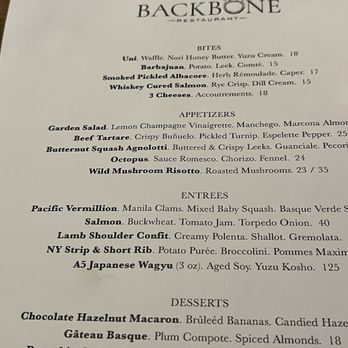Backbone - New American Near Me - Glendale, California Backbone - New American Near Me - Glendale, California