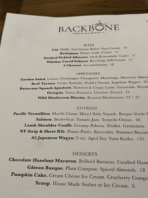 Menu photo 6 Backbone Glendale, CA